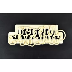 Tagliabiscotti scritta «Merry Christmas»