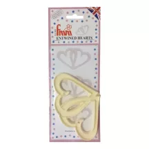 Intertwined hearts cookie cutter