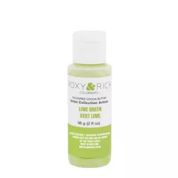 Colored cocoa butter lime green