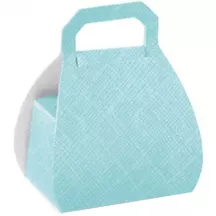Pralinenschachtel Handtasche Hellblau