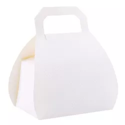 Chocolate box handbag white