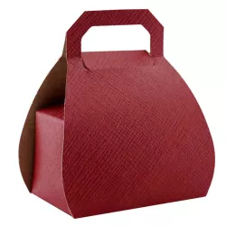 Chocolate box handbag bordeaux