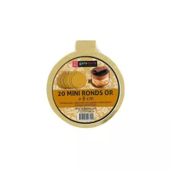 Mini Untersetzer Rund "GOLD"