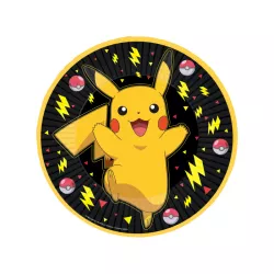 8 Pokemon Pikachu paper plates