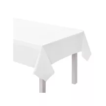 White paper tablecloth