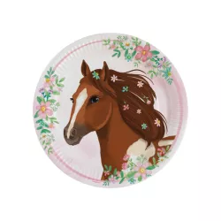 8 Horse cardboard plates