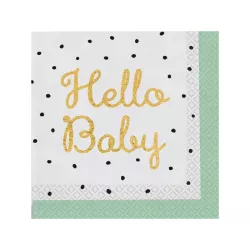 Napkins "Hello Baby" - Amscan