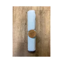 1 Chemin de table en gaze de coton bleu