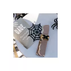 3 Decorazioni di ragnatele nere