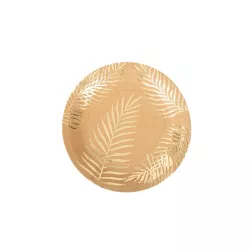 8 Teller Kraft mit goldener Palme