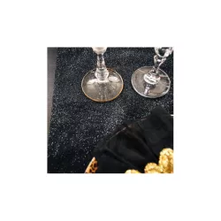 1 glitzerschwarz Tischläufer