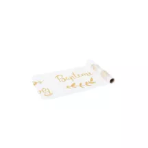 Organdy table runner "Baptême"