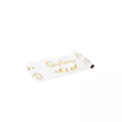 Organdy table runner "Baptême"
