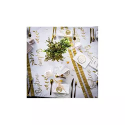 Organdy table runner "Baptême"