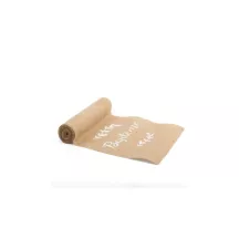 Jute table runner "Baptême"