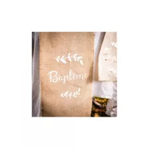 Tischläufer aus Jute "Baptême"