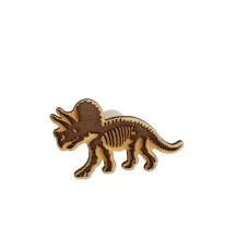 1 wooden dinosaur stamp