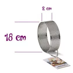 Perforated tart ring - Diameter 18 cm