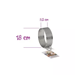 High perforated tart ring - Diameter 18 cm