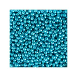 Sugar pearls metallic blue - 100g