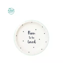 Piatto "Hey Baby" & "Born to be loved" 18 cm