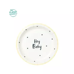 Plates "Hey Baby" & "Born to be loved" 18cm
