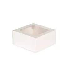 2 white treat boxes
