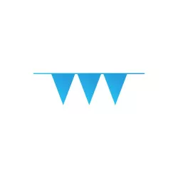 Blue pennant garland