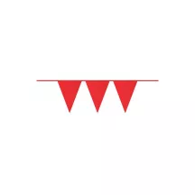 Rote Wimpelgirlande