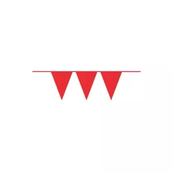Red pennant garland