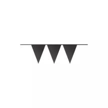 Black pennant garland