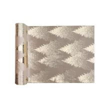 1 Table runner "golden Christmas trees"