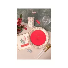 10 Stechpalme Servietten "Joyeux Noël"