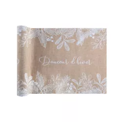 Chemin de table "Douceur d'hiver"