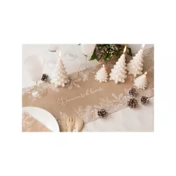 Chemin de table "Douceur d'hiver"