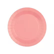 10 Pink paper plates