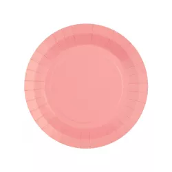 10 Pink paper plates