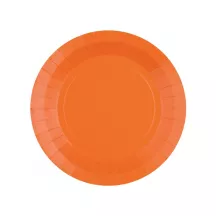 10 piatti di carta arancione