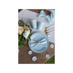 10 Light blue paper cups