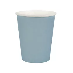 10 Light blue paper cups