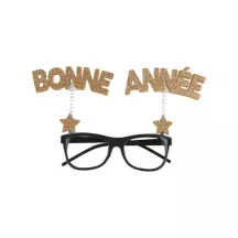 1 Glitter "Bonne année" glasses
