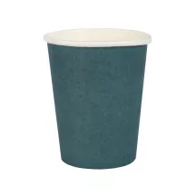 10 bicchieri di carta blu anatra