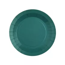 10 Entenblaue Pappteller