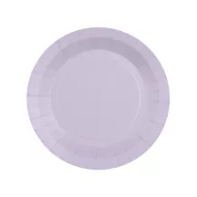 10 piatti di carta viola chiaro