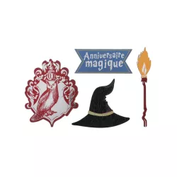 10 decorazioni in legno "Mago