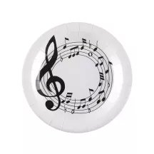 10 Music paper plates