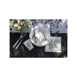 10 Music paper plates