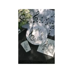 10 Music paper plates