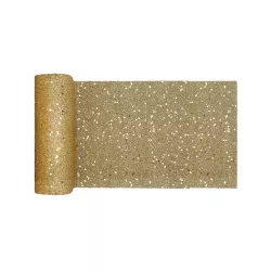 1 table runner made of gold sequins