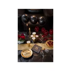 1 chemin de table en paillettes dorées